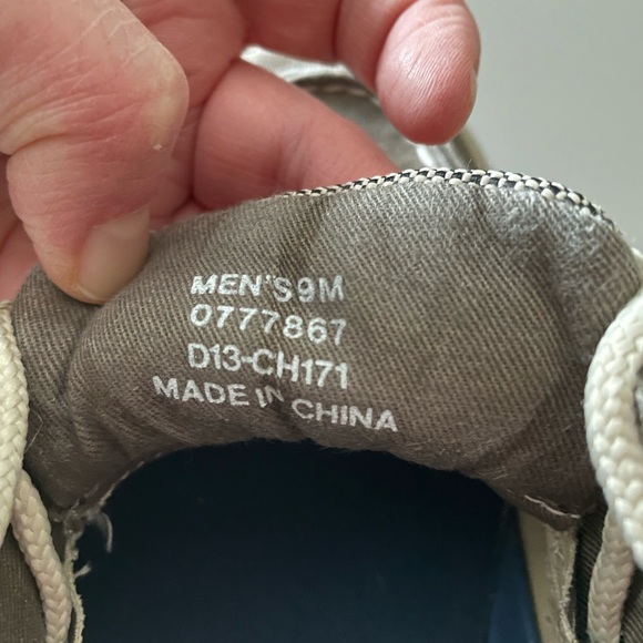 SPERRY Topsider Canvas Boat Shoes Men's 9M Gray/Taupe - Picture 6 of 7